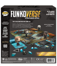 Load image into Gallery viewer, Funko Games Harry Potter 100 Funkoverse - (4 Characters Pack) Board Game, German Version - Harry, Hermione, Bellatrix LeStrange, Lord Voldemort - 3'' (7.6 Cm) POP! - Light Strategy Board Game