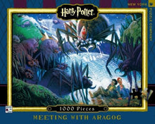 Load image into Gallery viewer, Harry Potter MEETING WITH ARAGOG Jigsaw Puzzle 1000 pieces - New York Puzzle Co - Celador Books &amp; Gifts
