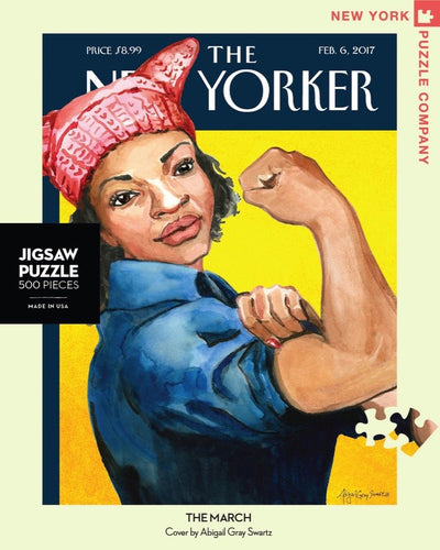 The March - NYPC New Yorker Collection Puzzle 500 Pieces - Celador Books & Gifts