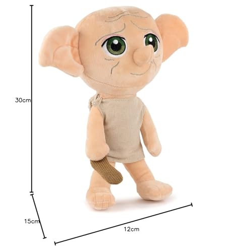 Play by Play Harry Potter - Dobby Character Plush Toy Black, 30 cm/11.81 Inches- Super Soft Quality