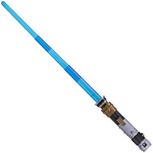 Load image into Gallery viewer, Star Wars Lightsaber Forge Obi-Wan Kenobi Electronic Extendable Blue Lightsaber Toy, Customizable Roleplay Toy, Ages 4 and Up

