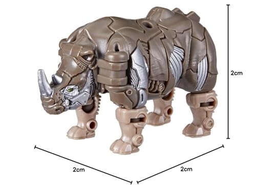 Transformers: Rise of Animals, Beast Alliance, Beast Battle Masters Rhinox Action Figure - Ages 6+ 7.5cm