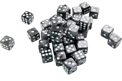 Galaxy Series Neptune D6 Dice Set Set of 36 Six-Sided Dice Premium Quality Resin Dice for Dice Games, Board Games and Card Games Cosmic Glittering Design Made by Gamegenic