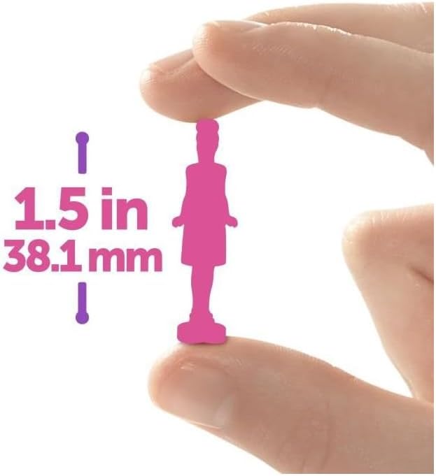 Barbie Mini BarbieLand™ CDU Mini BarbieLand Fashionistas Dolls, 4 cm Surprise Dolls in 'Nail Polish Bottle' (Styles May 