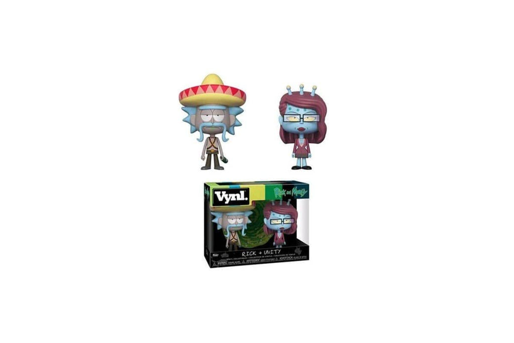 Funko VYNL 4 Inch 2-Pack: Rick & Morty: Rick w/Sombrero & Unity