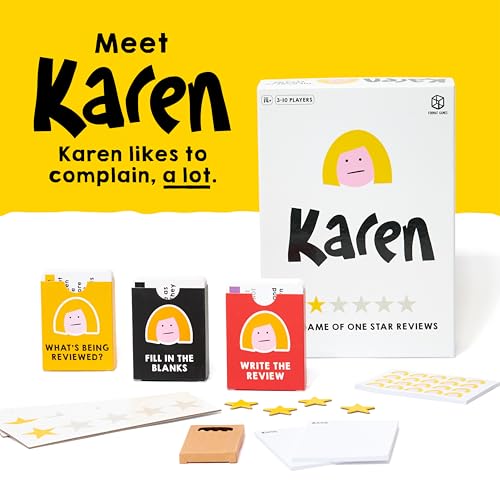 Karen Party Game | Game from TV & Radio Personality Matt Edmondson | Ages 14+ | 3-10 Players | 30-45 Minutes Playing Time
