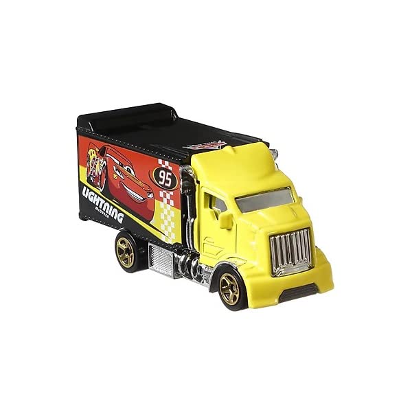 Hot Wheels Disney Pixar Cars Hiway Hauler Model Car Truck 1:64 Scale Metal Die-Cast Lightning McQueen Carl Ratchet Tools