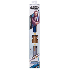 Load image into Gallery viewer, Star Wars Lightsaber Forge Obi-Wan Kenobi Electronic Extendable Blue Lightsaber Toy, Customizable Roleplay Toy, Ages 4 and Up
