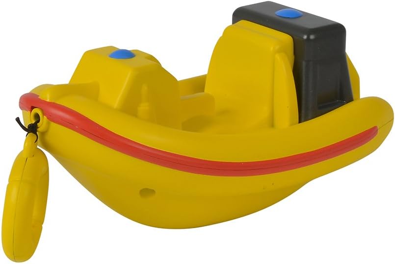 Simba 109252135 Fireman Sam Wind-Up Boat Neptune/with Cord for Winding Up / 13 cm
