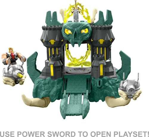 He-Man and the Masters of the Universe Castle Grayskull Playset with Drawbridge, Lights, Sounds, Blasters and Accessories | MOTU Collectible Gifts