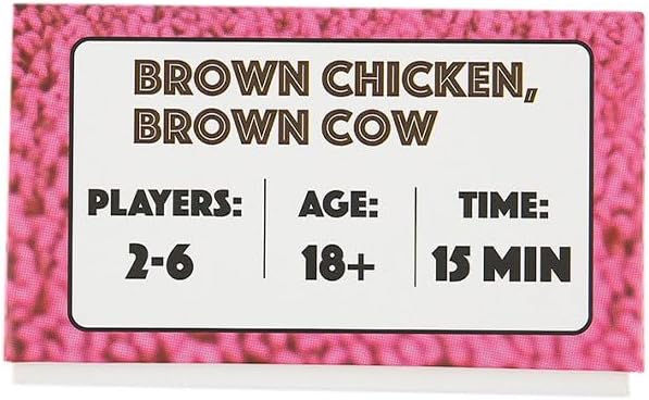 Brown Chicken Brown Cow broad game