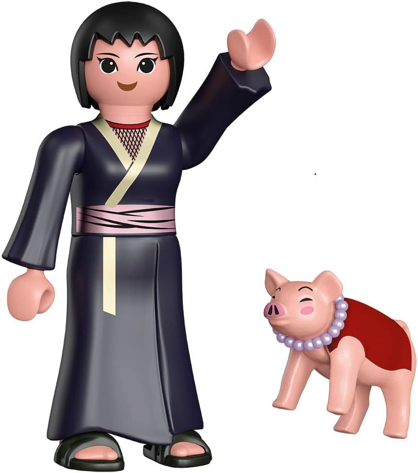 Playmobil 71115 Naruto: Shizune Figure Set, Naruto Shippuden Anime Collectors Figure, Playset Suitable for Children and 