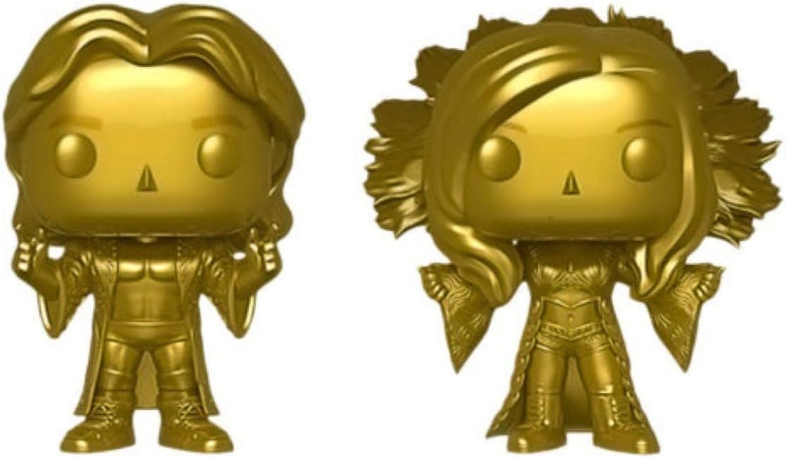 POP Funko 2-Pack WWE World Wrestling 42050 RIC and Charlotte Flair Gold (Used - Like New)