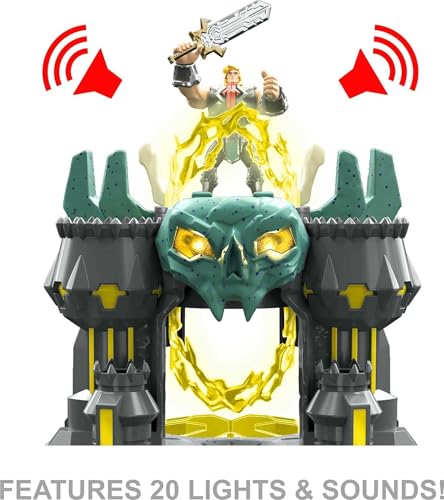 He-Man and the Masters of the Universe Castle Grayskull Playset with Drawbridge, Lights, Sounds, Blasters and Accessories | MOTU Collectible Gifts