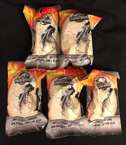 Mattel FML69 Jurassic World Mini Dino44; Assorted Color - Pack of 24