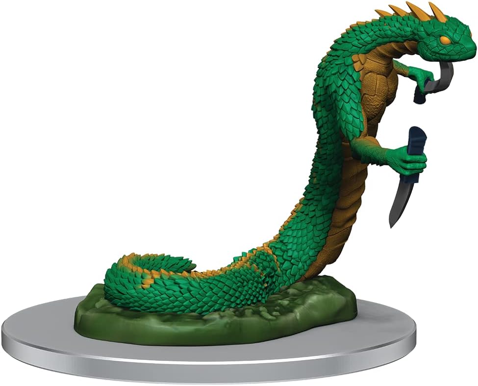 WizKids Critical Role Unpainted Miniatures: W4 Serpentfolk & Serpentfolk Ghost