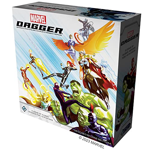 Fantasy Flight Games | MARVEL D.A.G.G.E.R. | Cooperative Board Game | Ages 12+ | 1-5 Players | 3-4 Hours Playing Time