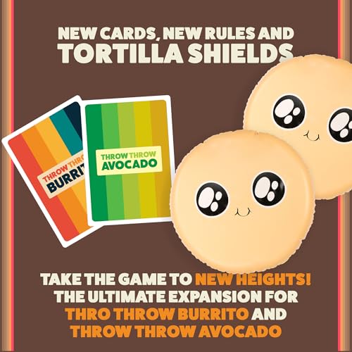 Throw Throw Burrito by Exploding Kittens - A Dodgeball Card Game - Family-Friendly Party Games - Card Games for Adults, Teens & Kids