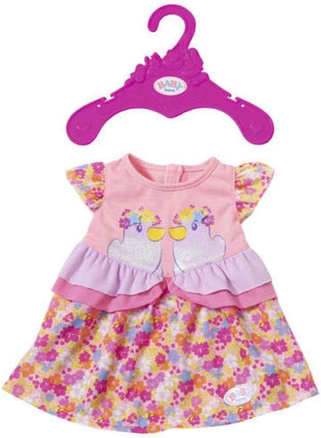 Baby Born Dresses 2 Assorted Dress for Dolls – Accessories for Dolls (Dress for Dolls, 3 Years), Multi-Colour, Girl, 43 