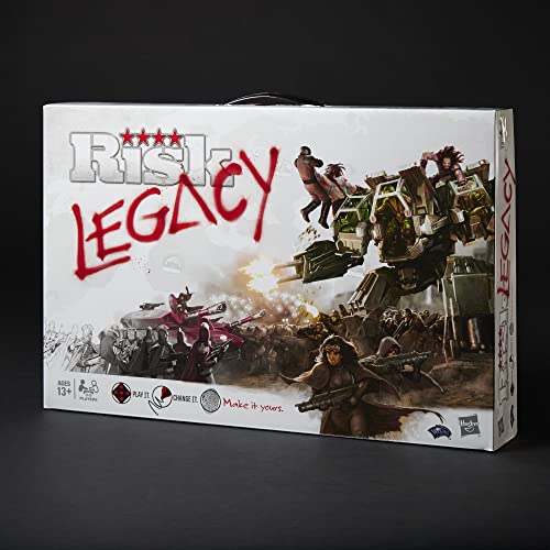 Hasbro Gaming Avalon Hill Risk Legacy Strategy Tabletop, Immersive Narrative Board Game for Ages 13 and Up, 3-5 Players, Multicolor