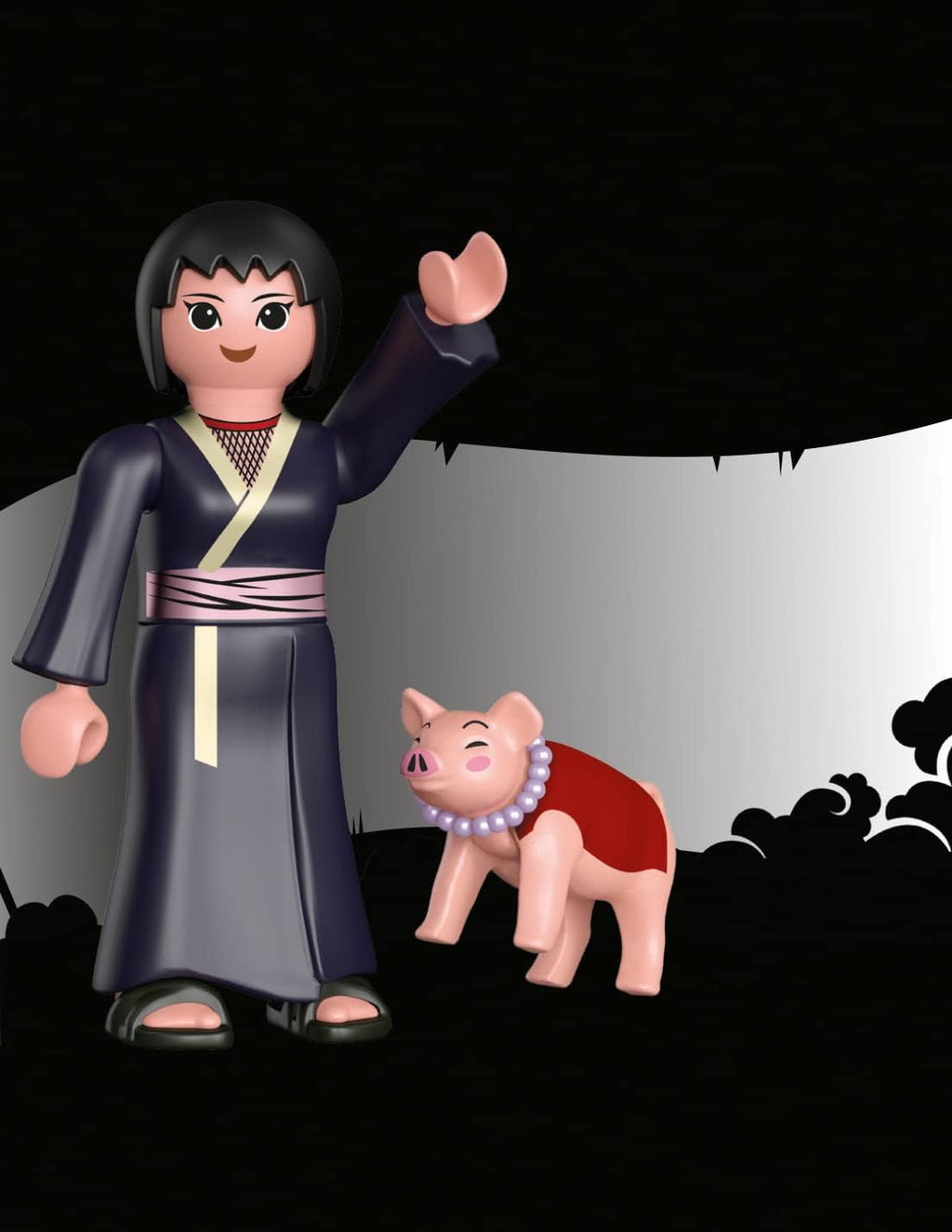 Playmobil 71115 Naruto: Shizune Figure Set, Naruto Shippuden Anime Collectors Figure, Playset Suitable for Children and 