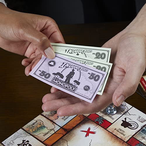 Hasbro Gaming Monopoly Indiana Jones Game, Inspired by The Indiana Jones Movies, Board Game for 2-6 Players, Ages 8 and Up