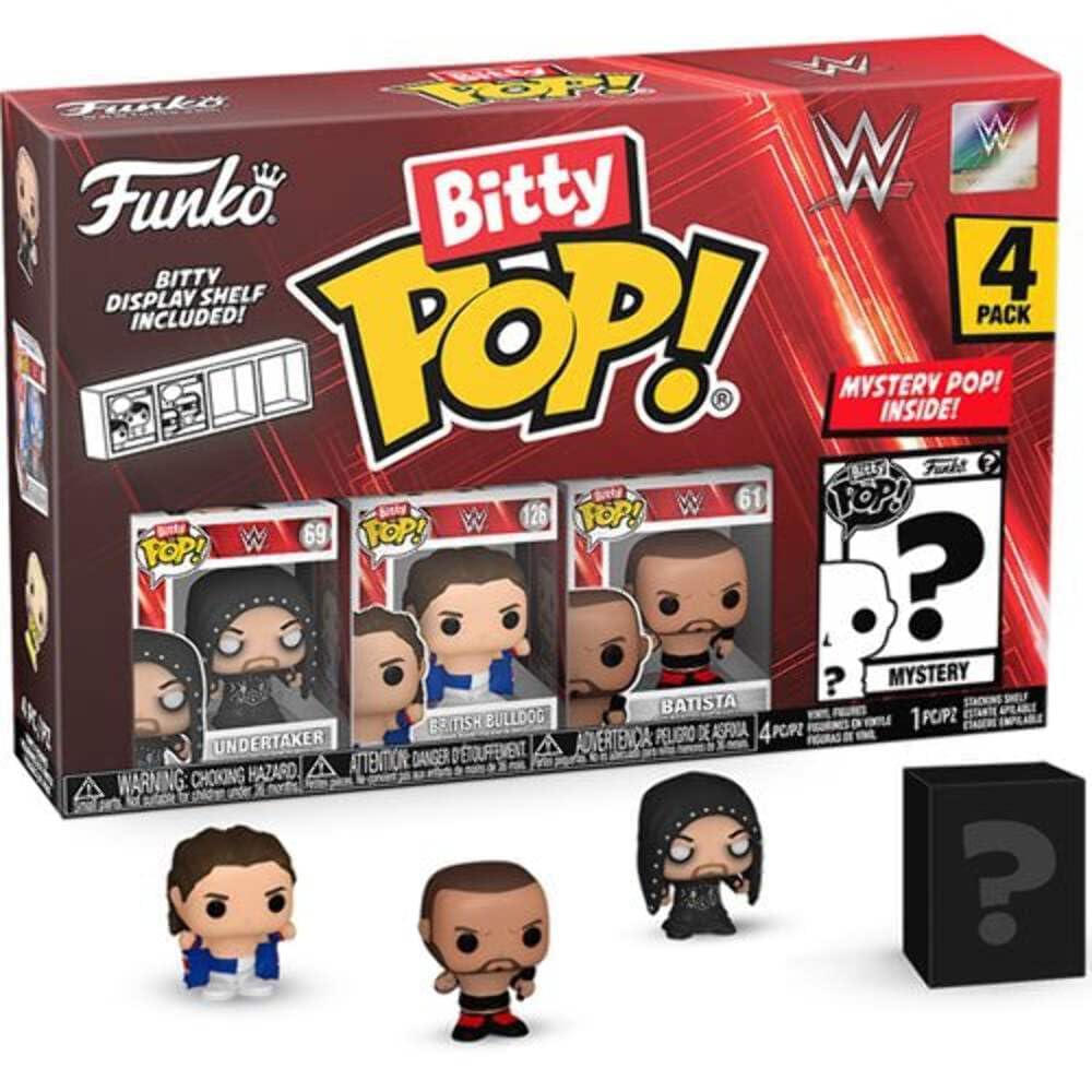 Funko Bitty POP! WWE Undertaker 4-pack Vinyl Figures One Size