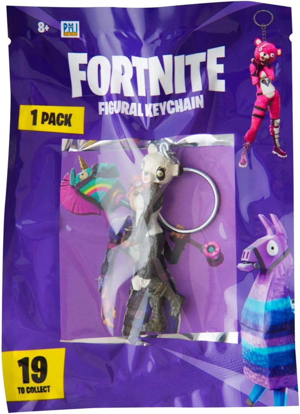 Sambro PMI-3564 Fortnite 3D Key Ring Various Characters Collectable and Swapping, Approx. 7 cm, Assorted