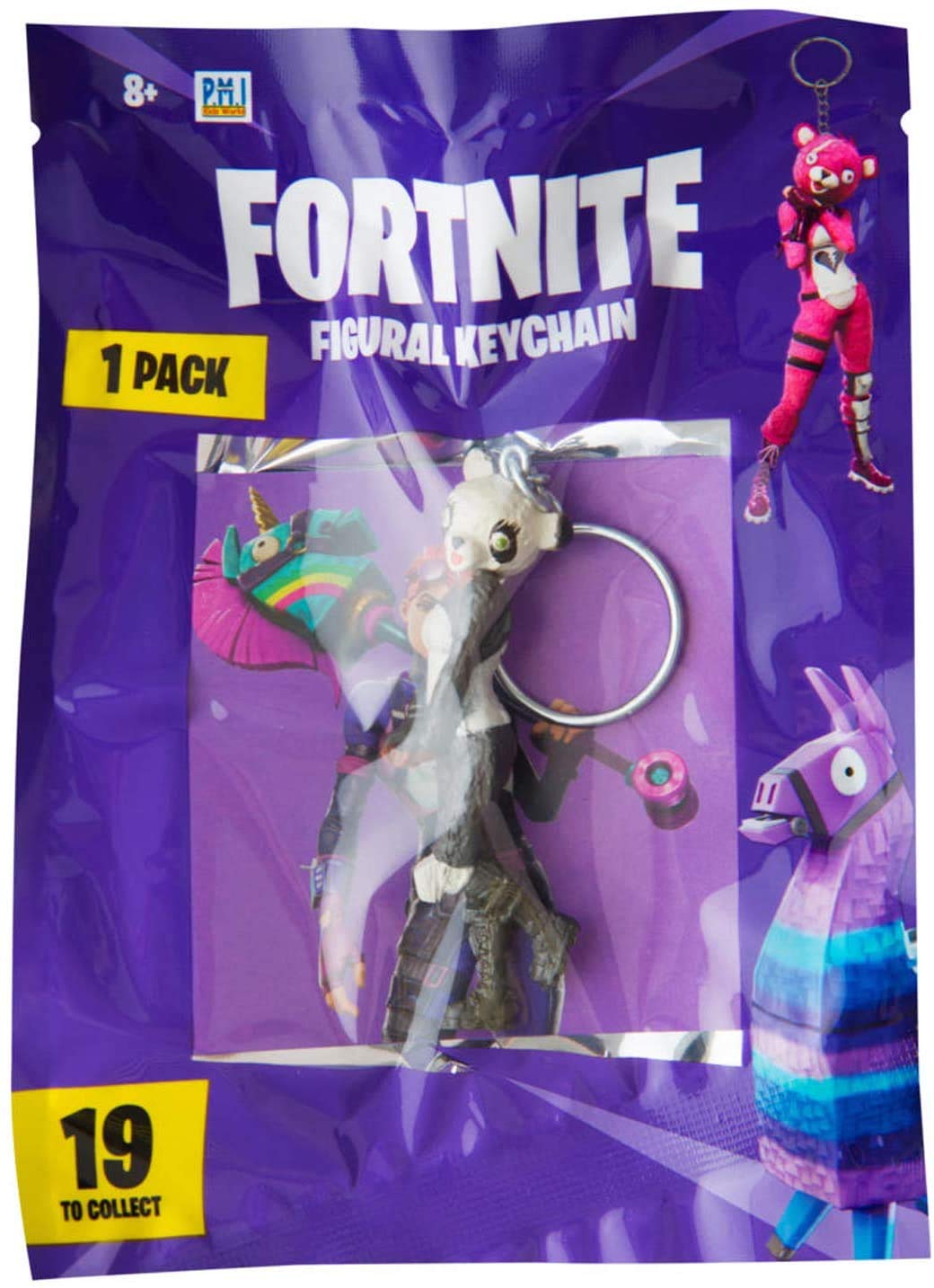 Sambro PMI-3564 Fortnite 3D Key Ring Various Characters Collectable and Swapping, Approx. 7 cm, Assorted