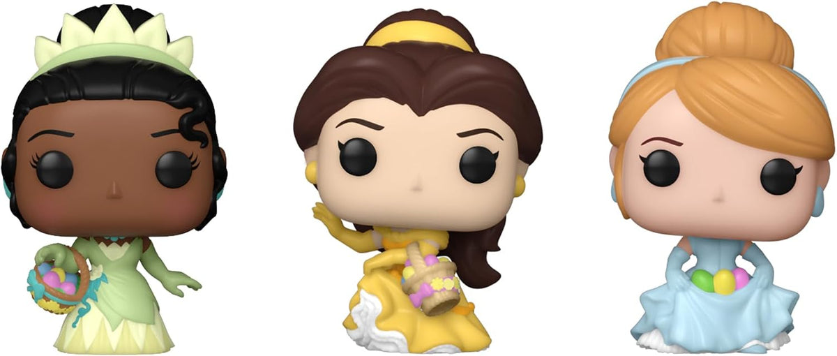 Funko Carrot Pocket POP! Disney - Cinderella, Bella and Tiana - Collectable Vinyl Figure - Gift Idea - Official Merchand
