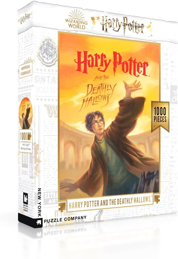 New York Puzzle Company - Harry Potter Deathly Hallows - 1000 Piece Jigsaw Puzzle