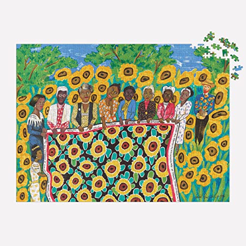 Galison 9780735370067 Faith Ringgold The Sunflower Quilting Bee at Arles 1000 Piece Puzzle