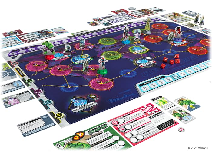 Fantasy Flight Games | MARVEL D.A.G.G.E.R. | Cooperative Board Game | Ages 12+ | 1-5 Players | 3-4 Hours Playing Time