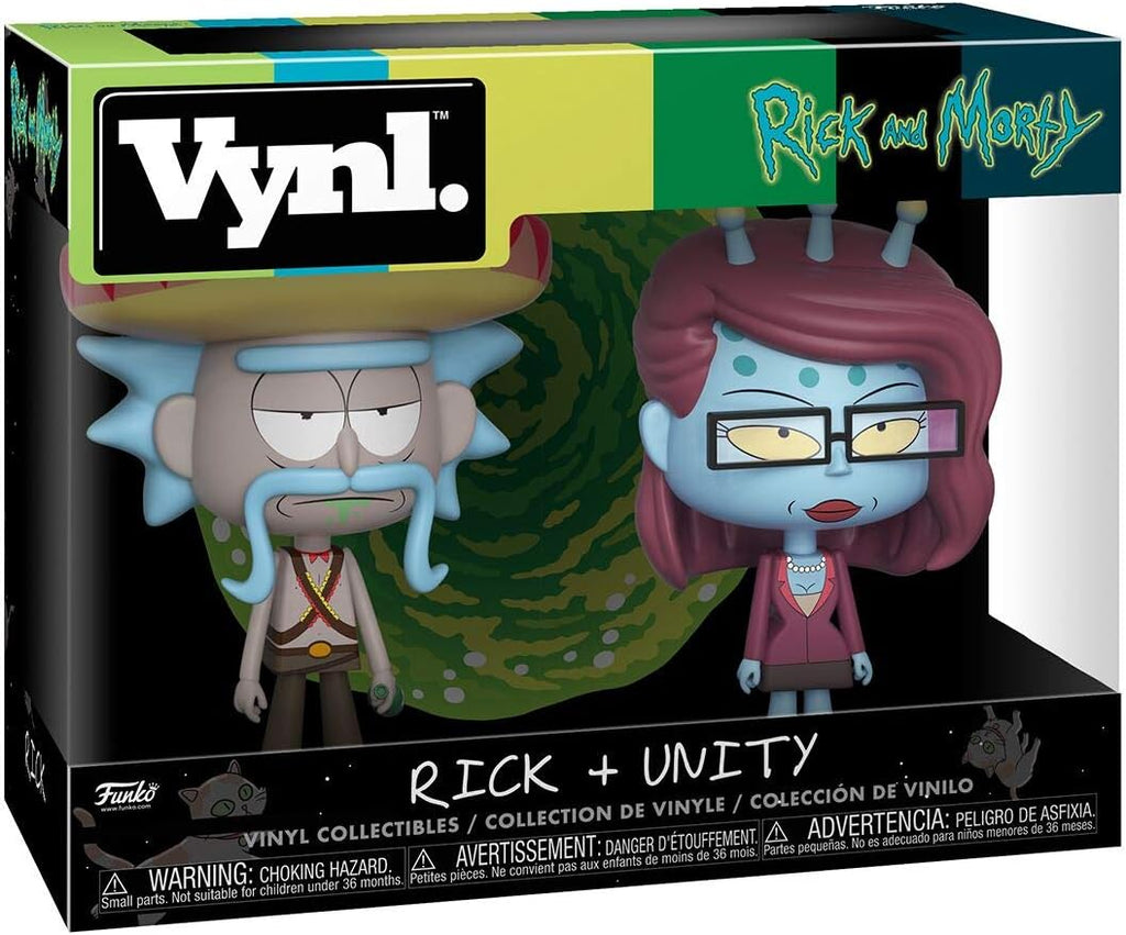 Funko VYNL 4 Inch 2-Pack: Rick & Morty: Rick w/Sombrero & Unity