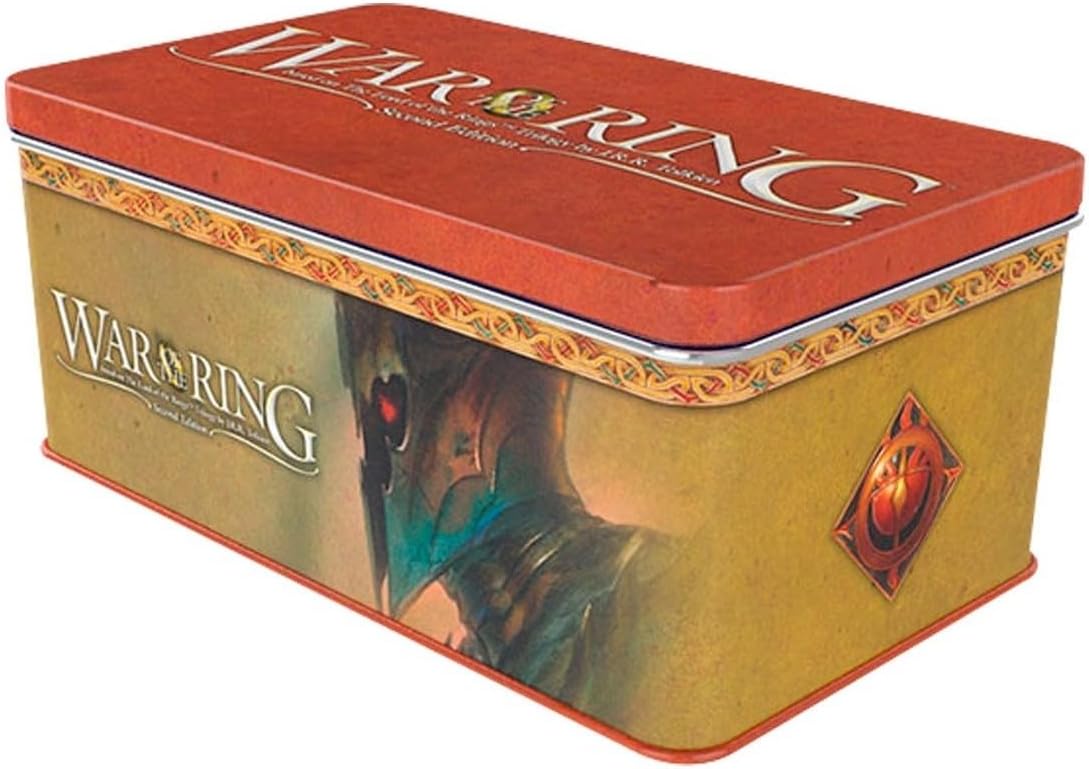War of The Ring Second Edition: Card Box and Sleeves (Witch-King Edition) – Ares Games Embossed Tin – Sturdy & Tough – C