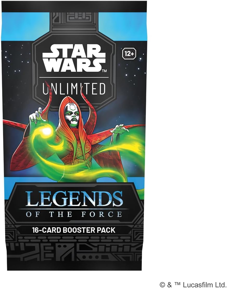 Fantasy Flight Games - Star Wars: Unlimited Trading Card Game Legends of the Force BOOSTER PACK - 16 Cards Featuring Jed
