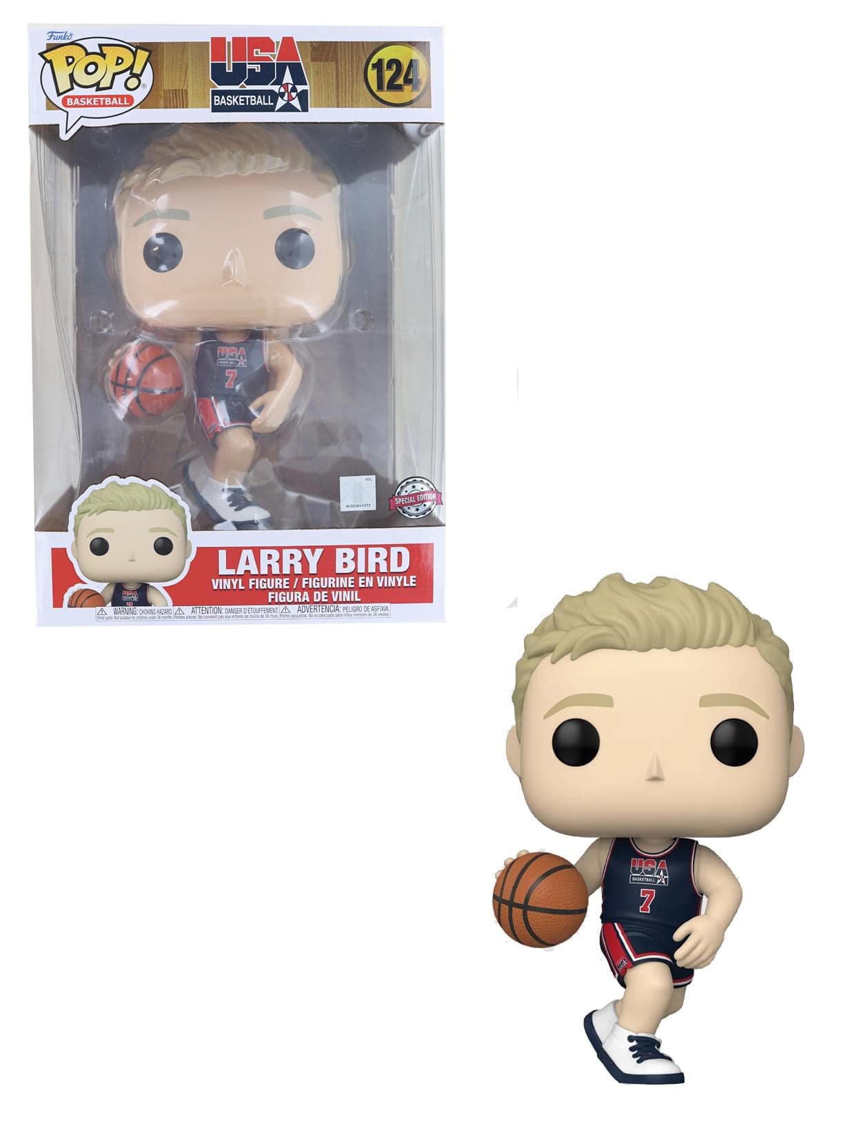 Basketball Super Sized Jumbo POP! Vinyl figurine Larry Bird (Team USA) 25 cm