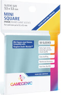 GAMEGEN!C- Prime Mini Square-Sized Sleeves 53 x 53 mm (50), Clear Colour (GGS10047ML)
