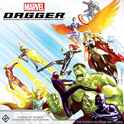 Fantasy Flight Games | MARVEL D.A.G.G.E.R. | Cooperative Board Game | Ages 12+ | 1-5 Players | 3-4 Hours Playing Time