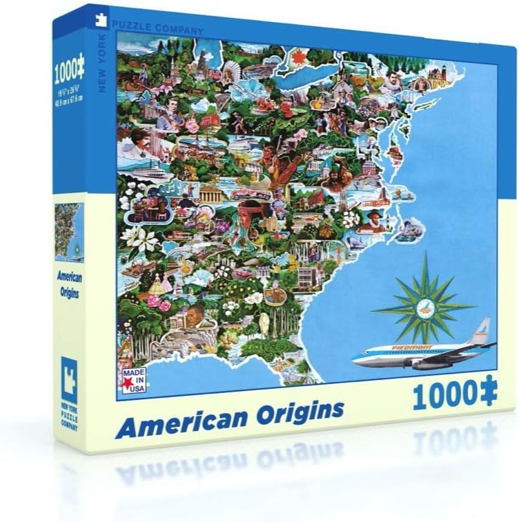New York Puzzle Company - American Airlines American Origins - 1000 Piece Jigsaw Puzzle