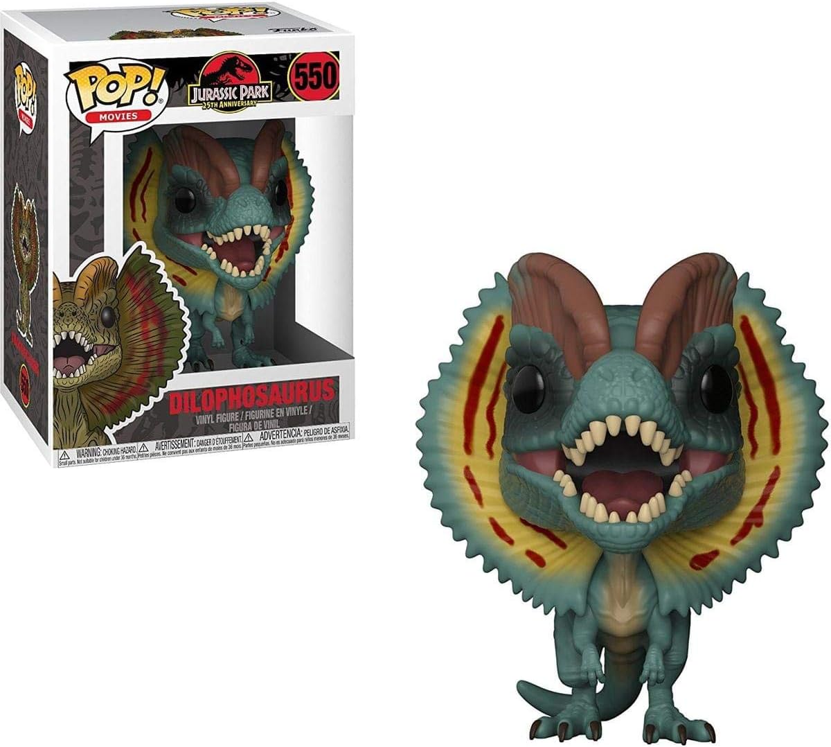POP Funko Movies: Jurassic Park - Dilophosaurus (1 in 6 Chase Chance)