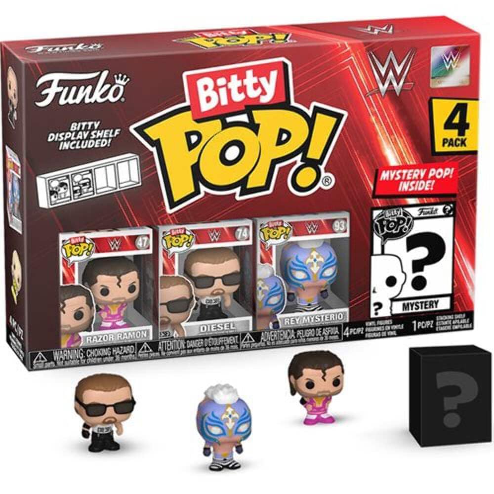 Funko Bitty POP! WWE Razor Ramon 4-pack Vinyl Figures One Size