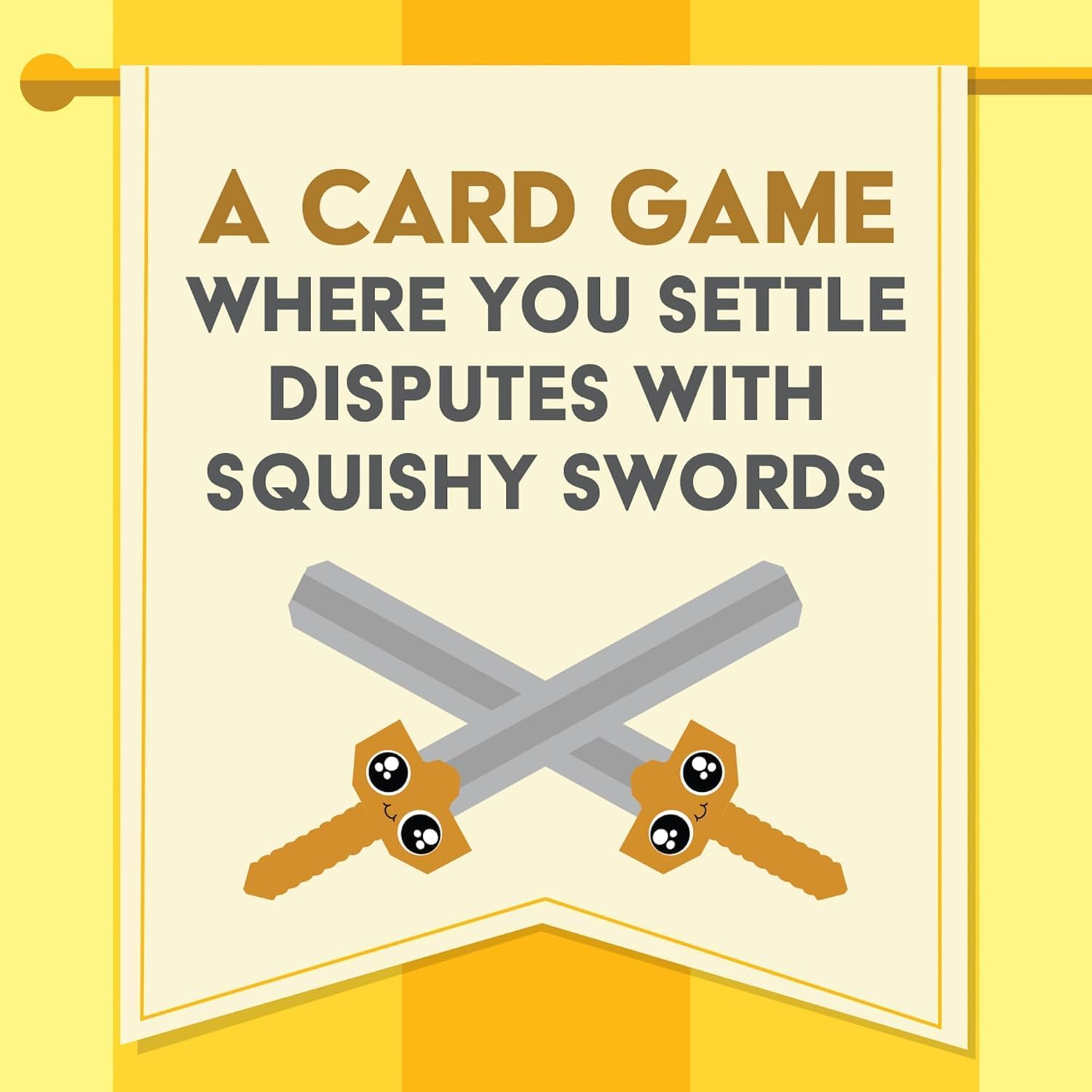 Exploding Kittens Let’s Hit Each Other with Fake Swords 3-6 Players - Ages 7+ - 15 Minutes to Play - A Sword Fighting Card Game - Party Game for Kids & Family Night