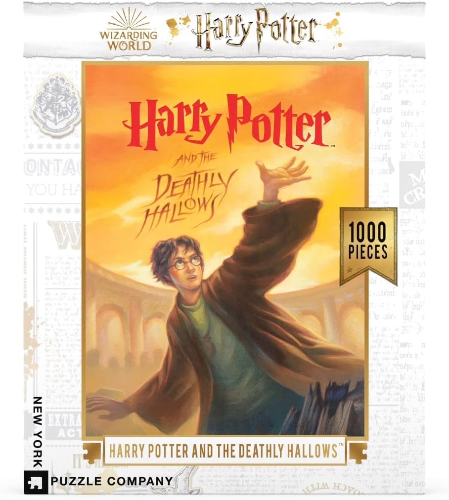 New York Puzzle Company - Harry Potter Deathly Hallows - 1000 Piece Jigsaw Puzzle