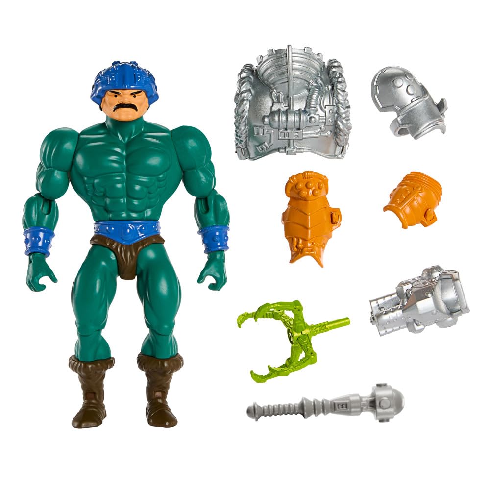 Masters of the Universe Origins Action Figure & Accessory, Serpent Claw Man-At-Arms Figure & Mini Comic Book, 5.5 Inch