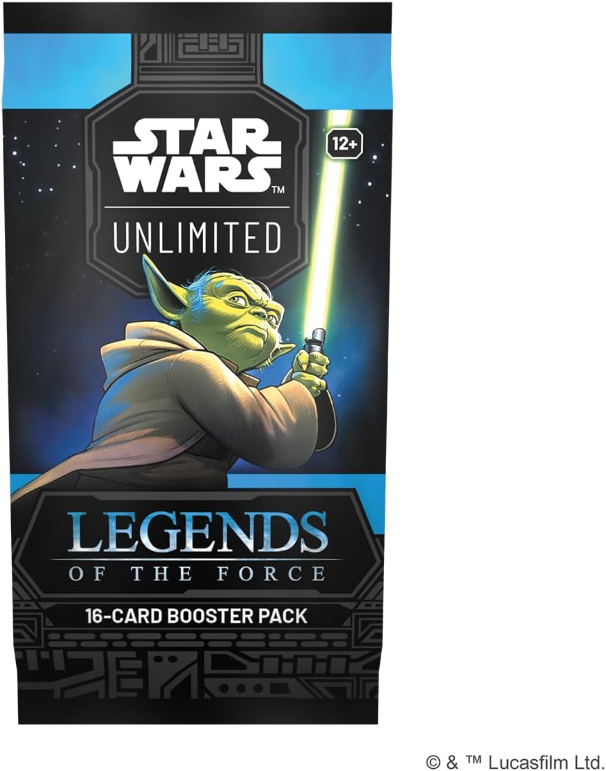 Fantasy Flight Games - Star Wars: Unlimited Trading Card Game Legends of the Force BOOSTER PACK - 16 Cards Featuring Jed