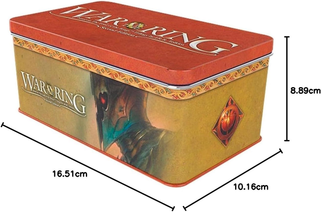 War of The Ring Second Edition: Card Box and Sleeves (Witch-King Edition) – Ares Games Embossed Tin – Sturdy & Tough – C