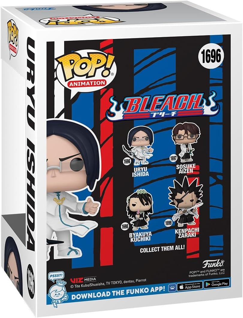 Funko POP! Animation: BLEACH - Uryu Ishida - 1/6 Odds for Rare Chase Variant - Bleach - Collectable Vinyl Figure - Gift 