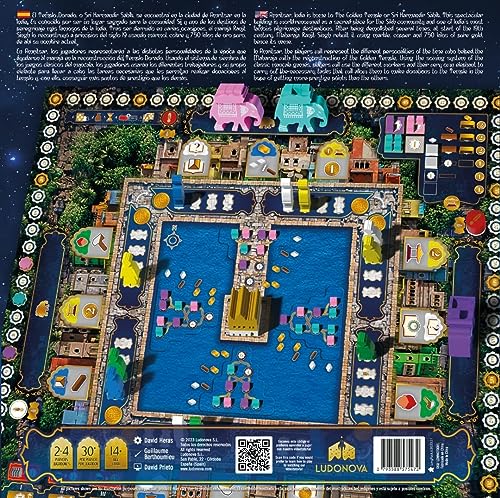 Ludonova | Amritsar The Golden Temple | Board Game | Ages 14+ | 1-4 Players | 60-120 Minutes Playing Time