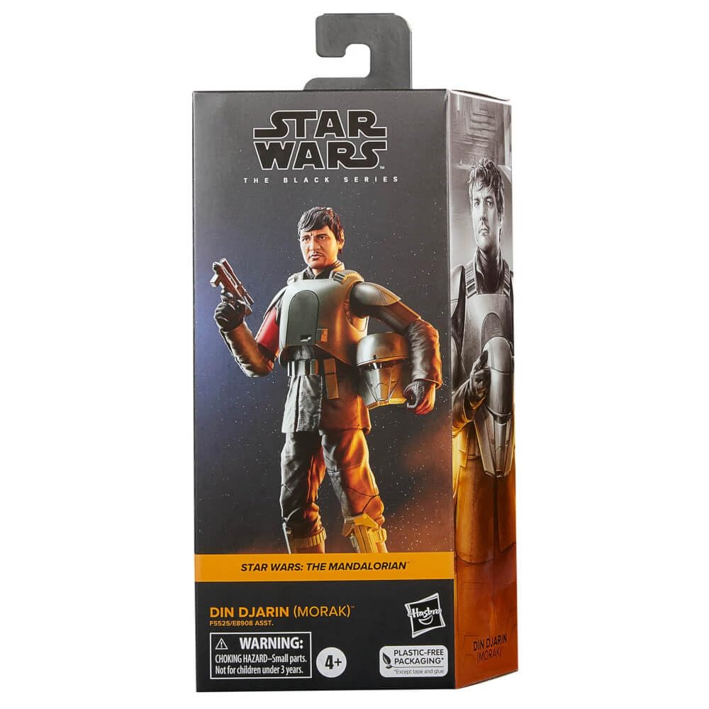 Star Wars Hasbro Wars The Black Series Din Djarin (Morak) Toy 15 CM-Scale Mandalorian Collectible Action Figure, Toys for Ages 4 and Up, F5525, Multicolor